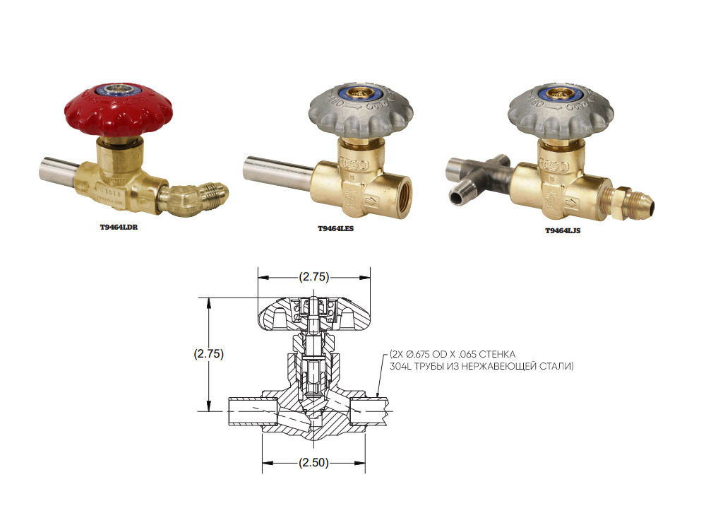 Запорная арматура T9464LDR и T9464LES
