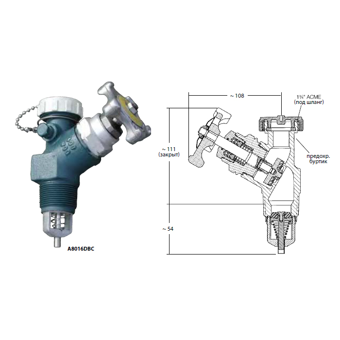 Клапаны серии A8016DBC для наполнения емкостей с NH3