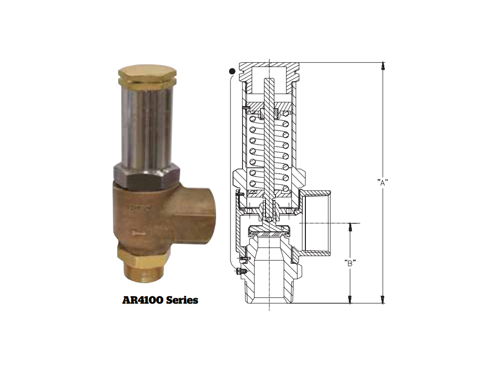 Угловой клапан RegO, серия ASME AR4100