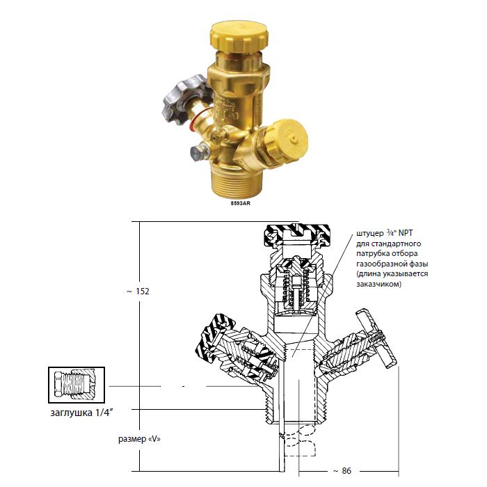 Мультиклапаны Multivalves® для отбора газообразной фазы серии 8593AR